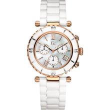Guess Collection Women's I47504M1 White Ceramic Quartz Watch with ...