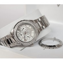 Guess Multi-function Crystal 50m Ladies Watch Set U12608l1