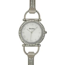 Henley Glamour D-link Silver Dial Ladies Dress Watch H07073.1