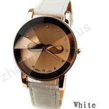 Hot Fashion Style Faux Leather Personality Moustache Quartz Vintage Dial Watch