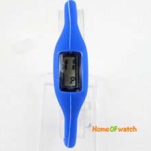 Hot Gift Ion Sport Wrist Bracelet Blue Silicone Watch Boys Girls Kids