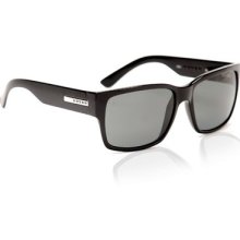 Hoven Mosteez Mens Sunglasses Black Gloss / Grey Polarized Lens