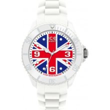 Ice-Watch Unisex Quartz Watch With Multicolour Dial Analogue Display And White Silicone Strap Wo.Uk.B.S.12