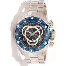 Invicta 11008 Men's Reserve Excursion Blue Bezel Textured Black D ...