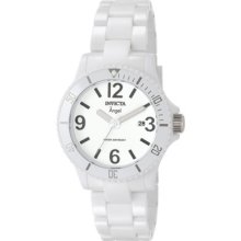 Invicta 1207 Angel Candy Quartz White Plastic Bracelet Womens Watch