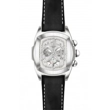 Invicta 13690 Men's Lupah Leather Band Silver Dial Watch
