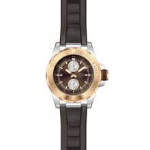 Invicta 13998 Men's Pro Diver Ocean Baron Brown Dial Rose Gold Tone Bezel Watch