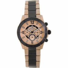 Invicta 1424 Men's Specialty Rose Gold & Black Ion Plated Chr ...