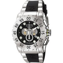 Invicta 6653 Men's Reserve Polyurethane Band Black Dial Watch