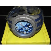 Invicta Men's 10016 Coalition Forces Bolt Blue Camouflage Gmt Steel Watch