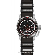 Invicta Men's 'Aviator' Black Polyurethane Watch ...