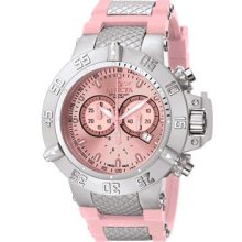 Invicta Mens Subaqua Noma Iv Swiss Made Tachymeter Pink Rare Pink Mens Watch