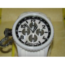 Invicta Midsized Lefty 1819 Qinotaur Russian Diver White Ceramic Quartz Watch