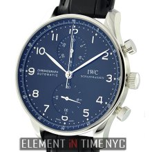 IWC Portuguese Collection Chronograph Stainless Steel Black Arabic Dial