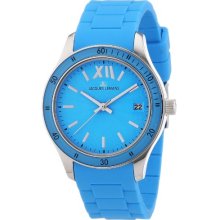 Jacques Lemans Ladies Rome Sports Wrist Watch 1-1623L With Turquoise Silicone Strap