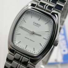 Japan Casio Quartz Mtp-1169 White Dial Stanless Steel Resist Water