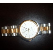 Je Jacques Edho Watch Paris France Swiss Movement 18k Gold Mans Mens