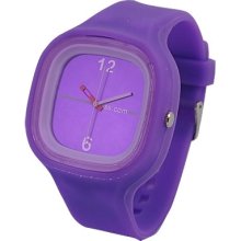 Jelly Silicone Sports Unisex Wrist Watch Purple