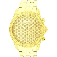 Jojino IJ-1122 Gold Tone Stainless Steel 0.25 ct Men's Diamond Watch