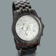 JoJino Watches: Mens Black Diamond Watch 2.25ct