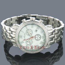 JoJo Joe Rodeo Mens Diamond Watch 1.75ct White MOP