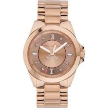 Juicy Couture Women's 1901036 Stella Mini Rose Gold Plated Bracelet Watch