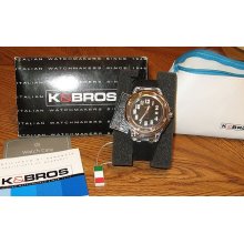K&BROS Mens Midsize Ice Time Watch # 9389-4 wristwatch