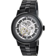 Kenneth Cole Mens Automatic Watch Exhibition Dial Black IP KC3981