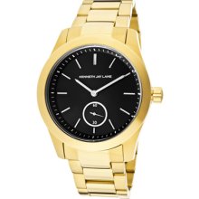 Kenneth Jay Lane Watches Women's Black Dial Goldtone IP Stainless Stee