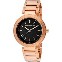 Kenneth Jay Lane Women's Rose Gold Case Rrp $250 Gold Tone Watch 2011