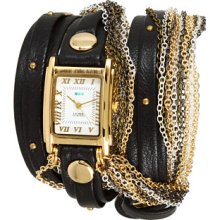 La Mer Double Chain Venice Gold Analog Watches : One Size