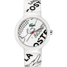 Lacoste Sport Collection Goa Black Croc White Dial Unisex watch #2010524