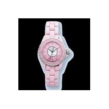 Ladies Chisel Pink Ceramic and Pink/ White Dial Watch