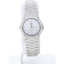 Ladies ebel Classic Wave Mini St. Steel Quartz Watch Mother Of Pearl Dial 6