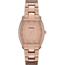 Ladies Fossil Wallace Rose Gold Tone Stainless Steel Watch