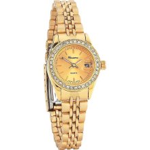Ladies Gold Watch With Date - Gold - Gold