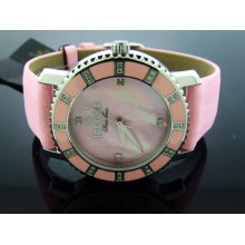 Ladies Icetime 36mm Round 0.40CT Diamond Pink watch