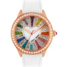 Ladies' Multi-Colored Crystal Set Dial Watch