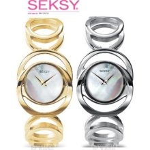 Ladies Seksy Sekonda Round Analogue Watch Gold Silver 4417 4418 Rrp Â£69.99