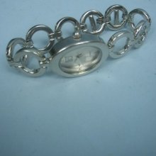 Ladies Silver Quartz Bracelet Watch By Ny&co.