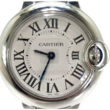Ladies Women Cartier Diamond Watch Ballon Blue De Small model Quartz