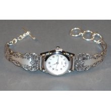 Lady Helen Handmade Silver Spoon Watch Vintage Designer Wristwatch