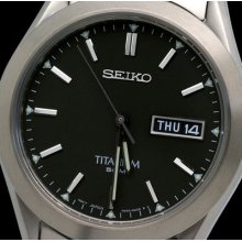 Latest Full Titanium Seiko Water Resistant Dress Watch Sgg599p1