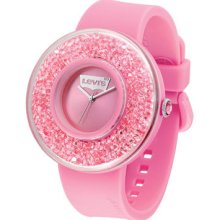 Levis Bling Crystal Decor Pink Ladies Watch Lth0501