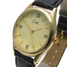 Limit Classic Mens Black Strap Watch 5987