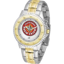 Louisiana-LaFayatte Ragin Cajuns ULL Mens Stainless 23Kt Watch