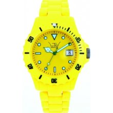 LTD-050123 LTD Watch Unisex Plastic 3 Hand Watch With Yellow Dial And ...
