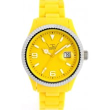 LTD-051001 LTD Watch Unisex Yellow Dial And Strap With Ss Bezel Watch
