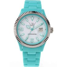 Ltd Watch Unisex Limited Edition Plastic Ex Range Watch Ltd 121002 Withturquoise Bracelet, White Dial And A Stainless Steel Bezel