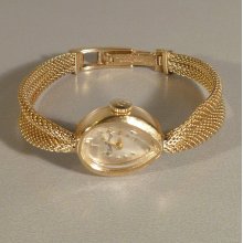 Lucien Piccard 14k Yellow Gold Ladies Watch and Band